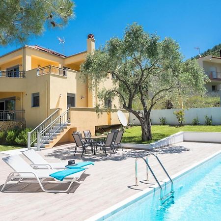 Louloudis Pool Villa Skala Rachoni  Dış mekan fotoğraf