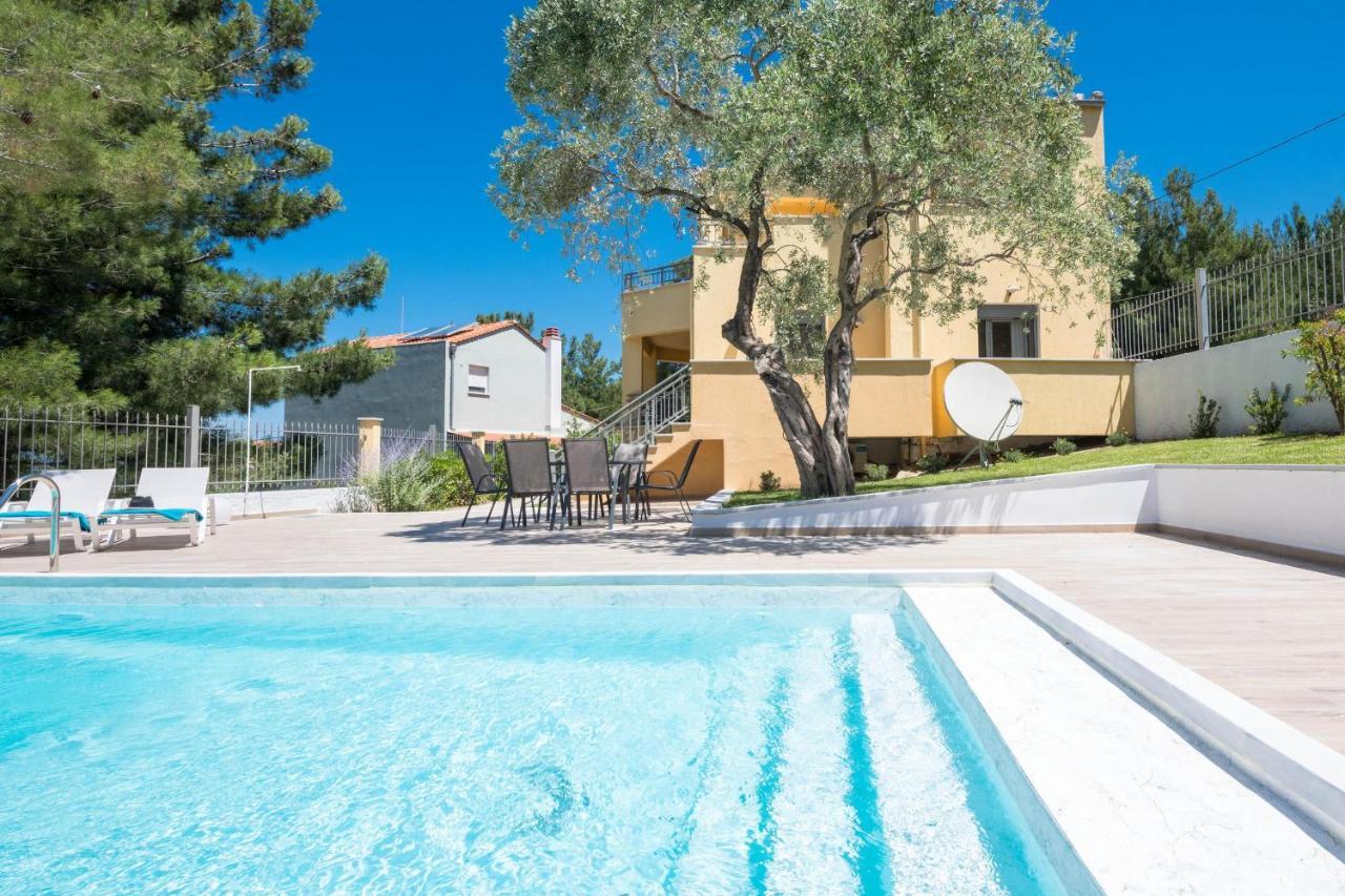 Louloudis Pool Villa Skala Rachoni  Dış mekan fotoğraf