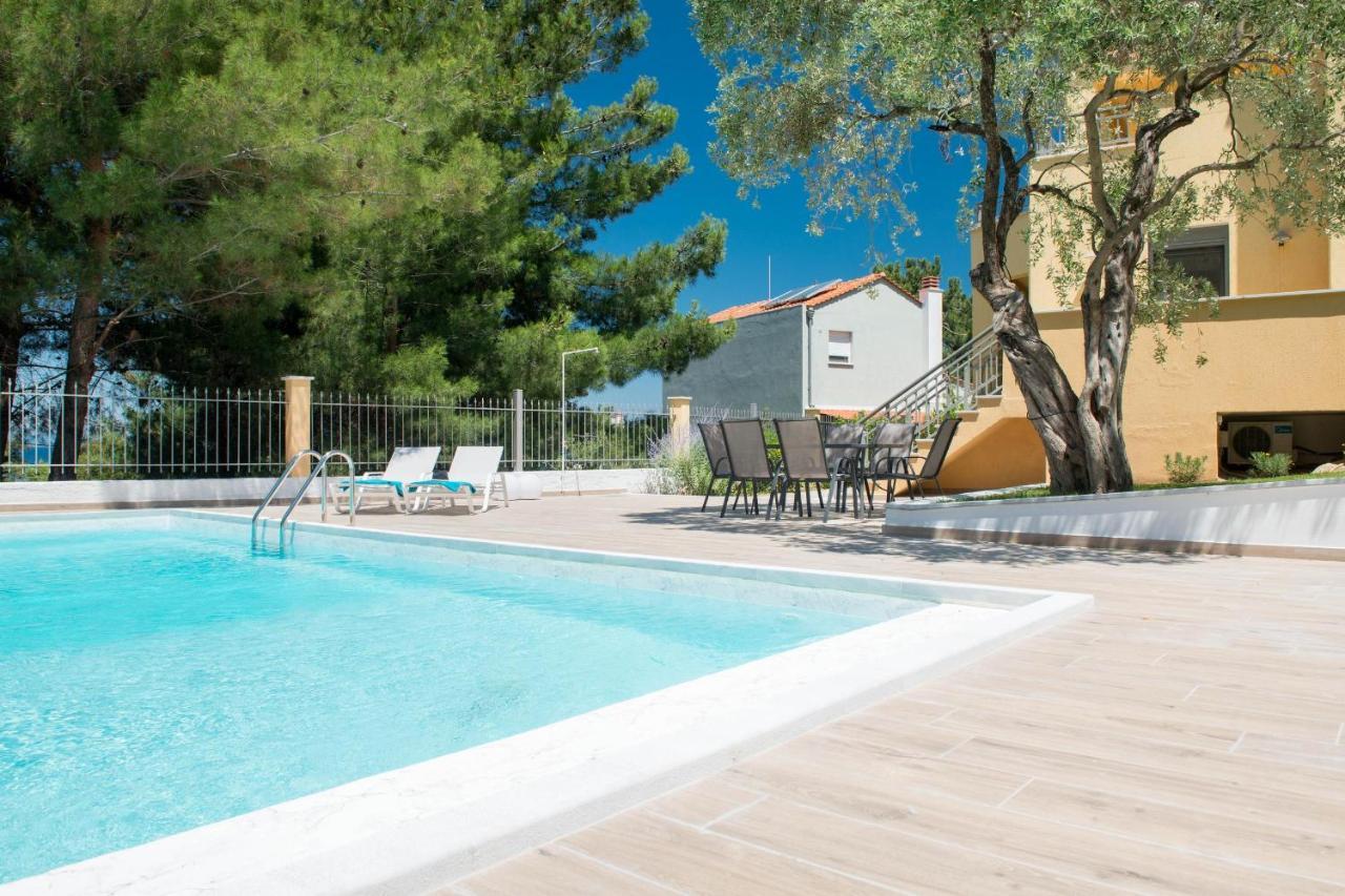 Louloudis Pool Villa Skala Rachoni  Dış mekan fotoğraf