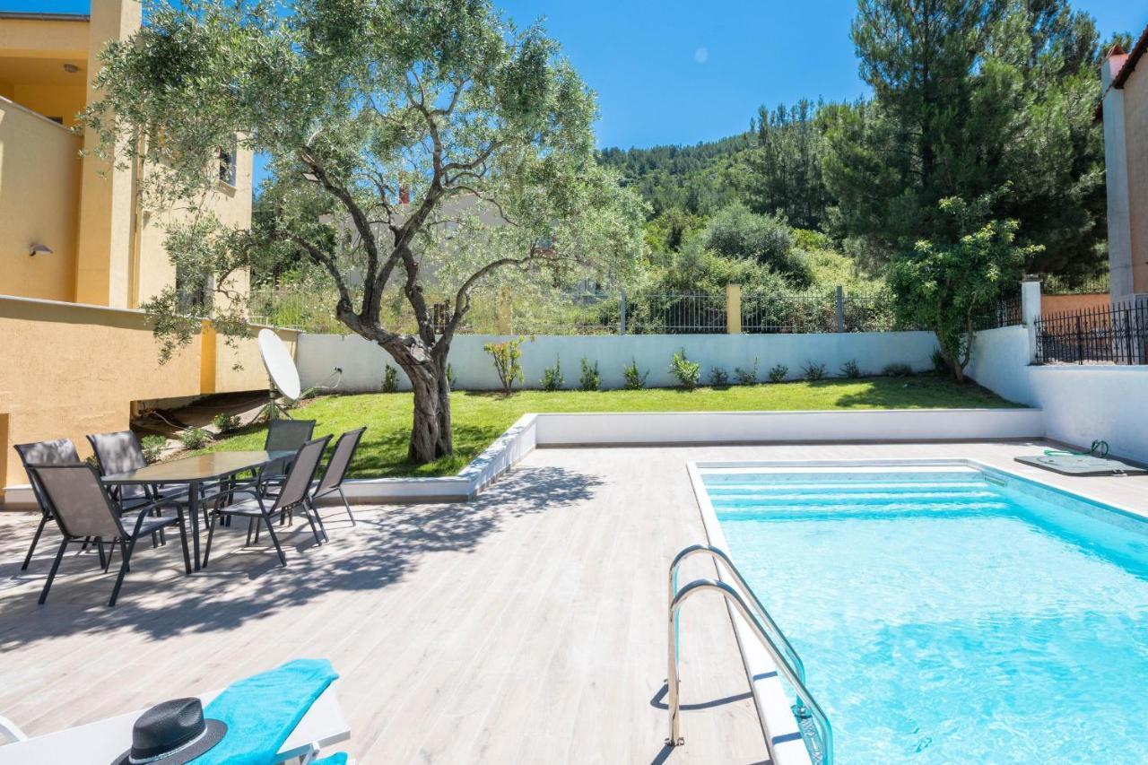 Louloudis Pool Villa Skala Rachoni  Dış mekan fotoğraf