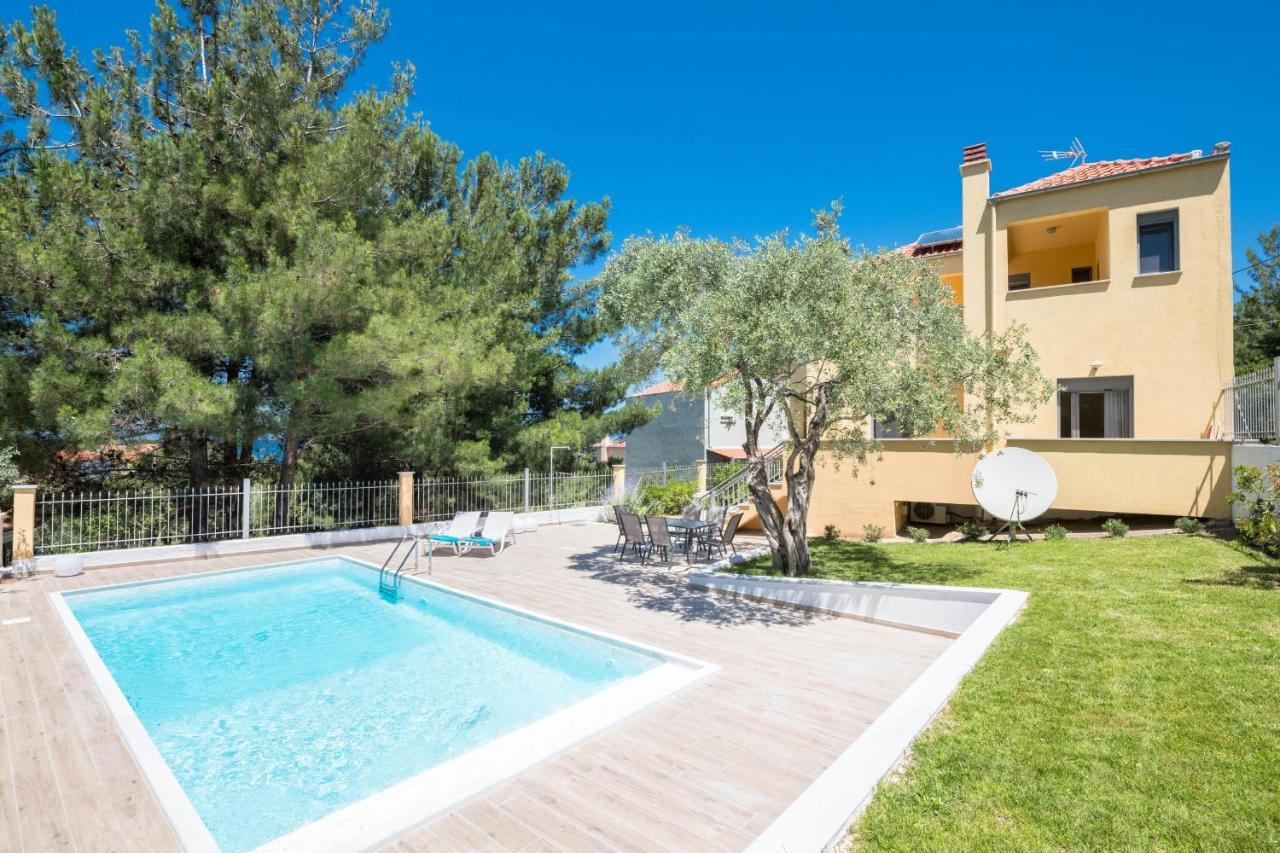Louloudis Pool Villa Skala Rachoni  Dış mekan fotoğraf