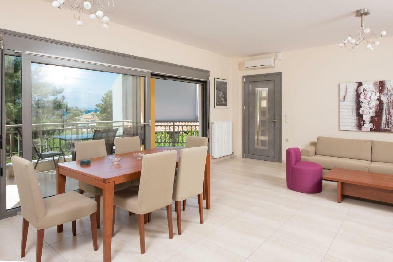 Louloudis Pool Villa Skala Rachoni  Dış mekan fotoğraf